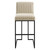 Indulge Channel Tufted Fabric Bar Stool EEI-4654-BEI