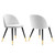 Cordial Performance Velvet Dining Chairs - Set of 2 EEI-4525-WHI