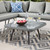 Endeavor Outdoor Patio Wicker Rattan Square Coffee Table EEI-4659-GRY