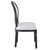 Emanate Vintage French Upholstered Fabric Dining Side Chair EEI-4667-BLK-WHI