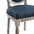 Emanate Vintage French Upholstered Fabric Dining Side Chair EEI-4667-NAT-BLU