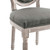 Emanate Vintage French Upholstered Fabric Dining Side Chair EEI-4667-NAT-GRY