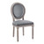 Emanate Vintage French Performance Velvet Dining Side Chair EEI-4668-NAT-GRY