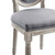 Emanate Vintage French Performance Velvet Dining Side Chair EEI-4668-NAT-GRY