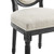 Emanate Vintage French Upholstered Fabric Dining Side Chair EEI-4667-BLK-BEI