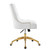 Regent Tufted Performance Velvet Office Chair EEI-4571-GLD-WHI