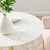 Verne 35" Artificial Marble Dining Table EEI-4549-GLD-WHI