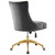 Regent Tufted Performance Velvet Office Chair EEI-4571-GLD-GRY