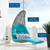 Landscape Hanging Chaise Lounge Outdoor Patio Swing Chair EEI-4589-LGR-TRQ