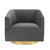 Twist Accent Lounge Performance Velvet Swivel Chair EEI-4626-GLD-CHA