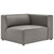 Mingle Vegan Leather 3-Piece Sectional Sofa EEI-4789-GRY