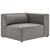 Mingle Vegan Leather 2-Piece Sectional Sofa Loveseat EEI-4788-GRY