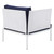 Harmony 3-Piece  Sunbrella® Outdoor Patio Aluminum Seating Set EEI-4686-WHI-NAV-SET