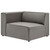 Mingle Vegan Leather Sofa and Ottoman Set EEI-4790-GRY