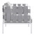 Harmony 3-Piece  Sunbrella® Outdoor Patio Aluminum Seating Set EEI-4687-GRY-GRY-SET