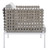 Harmony 3-Piece  Sunbrella® Basket Weave Outdoor Patio Aluminum Seating Set EEI-4685-TAN-GRY-SET