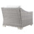 Conway Outdoor Patio Wicker Rattan Armchair EEI-4840-LGR-WHI