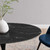 Lippa 48" Artificial Marble Dining Table EEI-4870-BLK-BLK