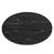 Lippa 42" Oval Artificial Marble Dining Table EEI-4869-BLK-BLK