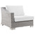 Conway Outdoor Patio Wicker Rattan Left-Arm Chair EEI-4845-LGR-WHI
