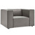 Mingle Vegan Leather Sofa and Armchair Set EEI-4791-GRY