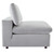 Commix Down Filled Overstuffed Performance Velvet 3-Seater Sofa EEI-4817-LGR