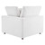 Commix Down Filled Overstuffed Performance Velvet 5-Piece Sectional Sofa EEI-4820-WHI