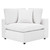 Commix Down Filled Overstuffed Performance Velvet 4-Seater Sofa EEI-4819-WHI