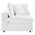 Commix Down Filled Overstuffed Performance Velvet 4-Piece Sectional Sofa EEI-4818-WHI