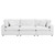 Commix Down Filled Overstuffed Performance Velvet 3-Seater Sofa EEI-4817-WHI