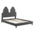 Alexandria Tufted Performance Velvet Twin Platform Bed MOD-6932-CHA