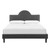 Soleil Performance Velvet Twin Bed MOD-7033-CHA