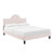 Soleil Performance Velvet Full Bed MOD-7034-PNK