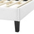 Soleil Performance Velvet Full Bed MOD-7034-WHI