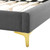 Sunny Performance Velvet Twin Bed MOD-7027-CHA