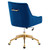 Discern Performance Velvet Office Chair EEI-5079-NAV