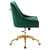 Discern Performance Velvet Office Chair EEI-5079-GRN