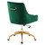 Discern Performance Velvet Office Chair EEI-5079-GRN