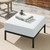 Hanalei Outdoor Patio Ottoman EEI-5029-IVO-WHI