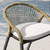 Meadow Outdoor Patio Dining Chairs Set of 2 EEI-4995-NAT-WHI