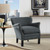Key Upholstered Fabric Armchair EEI-2152-GRY