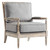 Revel Upholstered Fabric Armchair EEI-5452-NAT-LGR