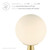 Apex Glass Globe Glass Table Lamp EEI-5621-WHI-SBR