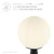 Apex Glass Globe Glass Table Lamp EEI-5621-WHI-BLK