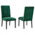 Catalyst Performance Velvet Dining Side Chairs - Set of 2 EEI-5081-GRN