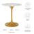 Lippa 28" Round Terrazzo Dining Table EEI-5699-GLD-WHI