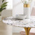 Lippa 28" Round Terrazzo Dining Table EEI-5699-GLD-WHI