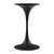 Lippa 20" Round Artificial Marble Side Table EEI-5690-BLK-BLK