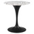 Lippa 28" Round Terrazzo Dining Table EEI-5700-BLK-WHI