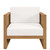 Carlsbad Teak Wood Outdoor Patio Armchair EEI-5606-NAT-WHI